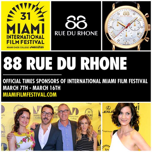 88rdr's tweet photo. We’re excited to announce that #88RDR is the Official TIME Sponsor of the @MiamiFilmFest, kicking off in 9 days http://t.co/JNWzlgSA1W