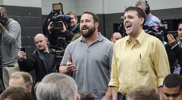 What a way to end a press conference! Happy Trails, Jordan. #KeepPounding

VIDEO: pnth.rs/1fscXwg