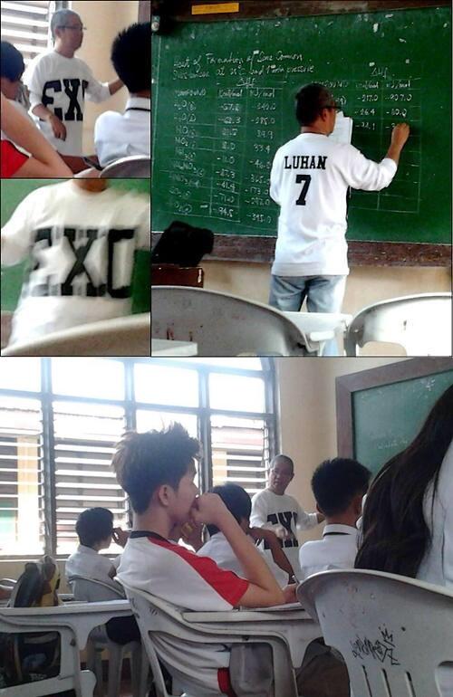  صوره | معلم في احدى المدارس يرتدي قميص اكسو  Bhc5ndYCIAAAio4