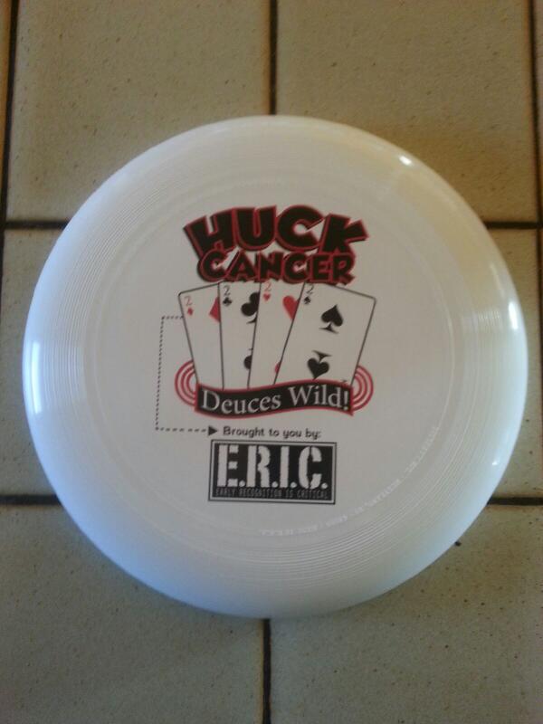 support_ERIC's tweet photo. The DISCS for Huck Cancer are HERE! The only way to get one is to raise $60! There's a limited amount! http://t.co/CuZD9vmRNB