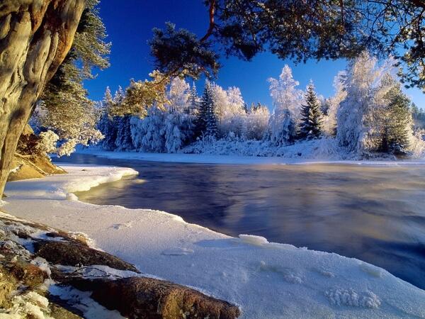 Frozen river, Alaska