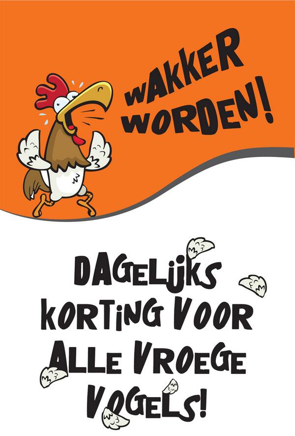 Wakker worden! Dagelijks korting voor alle vroege vogels bij C1000 Wahle. facebook.com/wahleleusden