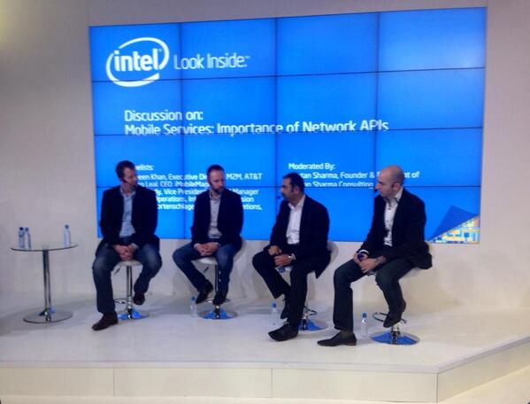 iMobileMagic's tweet image. Marco Leal joined @intel again today to talk more about network APIs with @GSMA, @ATT and @chetansharma. #MWC14.
