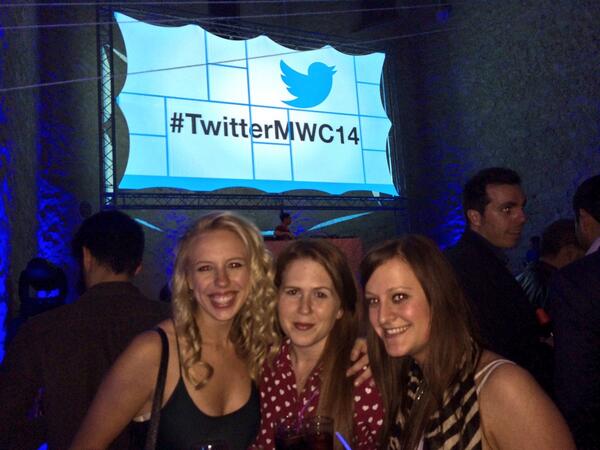KlaraKrok's tweet photo. Mobile buds @KimPeatling @KimArmiger #K #TwitterMWC14  @WeAreFetch @jouleww http://t.co/PJwMaimNzF