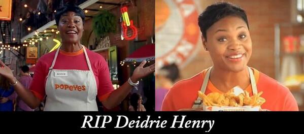 Aww rip popeyes lady. 