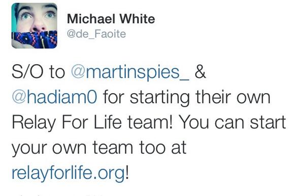 CHS Relay for Life tweet media