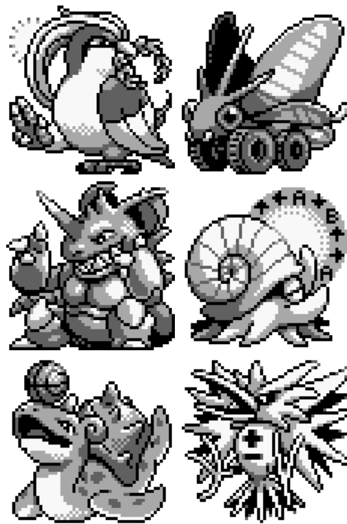 TwitchPokemon's tweet photo. Check out these awesome retro-style #TwitchPlaysPokemon party member sprites made by @MomoDriller! http://t.co/D0bUZhlk4I