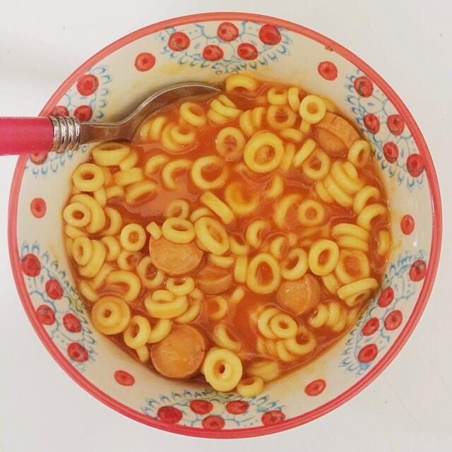 X 上的SpaghettiOs：「What a beautiful bowl of SpaghettiOs with