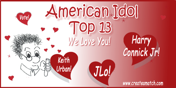 CreateaMatch's tweet image. Chase your dream and vote for your next #AmericanIdol  We love watching the super talented #idol  #IdolTweethearts