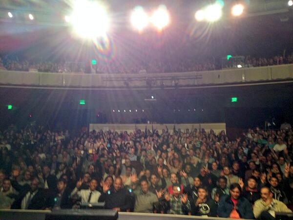PeteCarroll's tweet photo. Loved being at USC tonight! Full house in Bovard! Thanks to @davebelasco, @theleap1 &amp; all in attendance! #FightOn http://t.co/qgV8FiAO0v