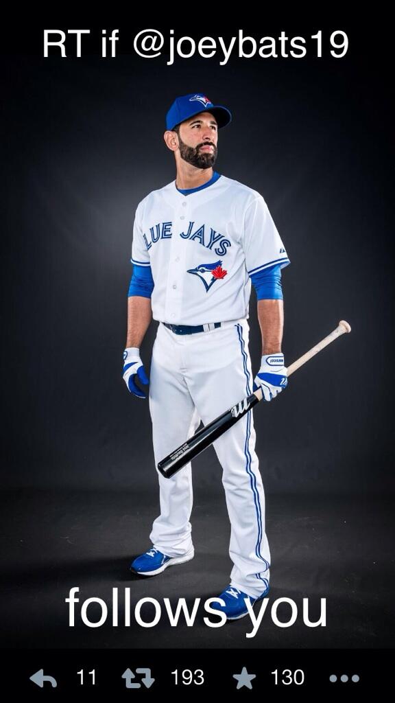 JoeyBats19's tweet image. RT if I follow you or you want me to follow you #josebautista #faceofmlb