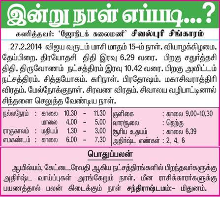 daily thanthi horoscope daily thanthi horoscope