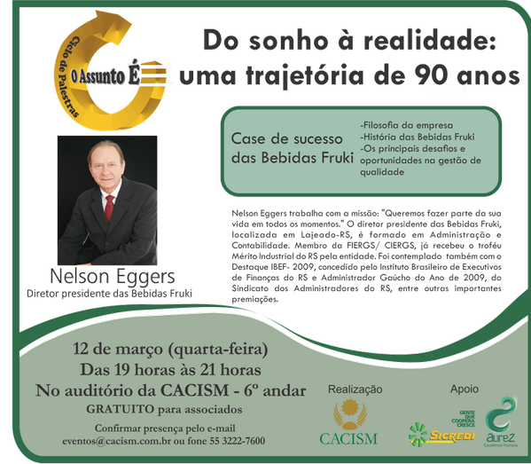 ComitSantaMaria's tweet image. #Oportunidade #‎OAssuntoÉ #‎Fruki Do sonho à realidade: uma trajetória de 90 anos.