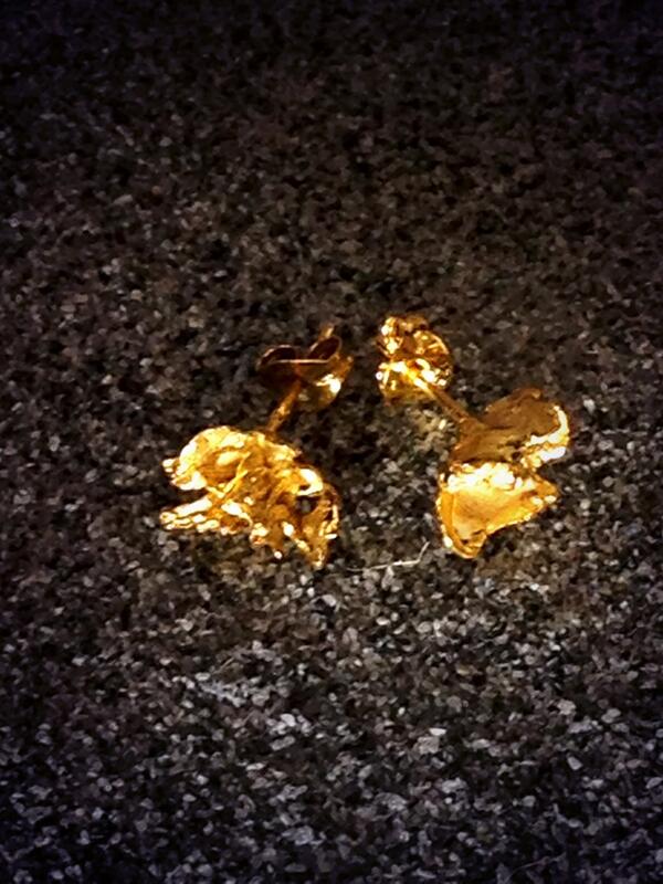 Noemi_Klein's tweet photo. Wilted flower stud earrings #gold#jewellery#earrings#flower http://t.co/AIYAAN9S6t