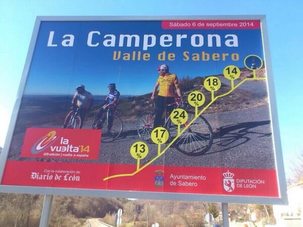 goyoalias's tweet photo. Subida inédita en @lavuelta La Camperona en el valle de Sabero (León) La he subido 2 veces... rampas espectaculares!! http://t.co/FfxRuEcumz