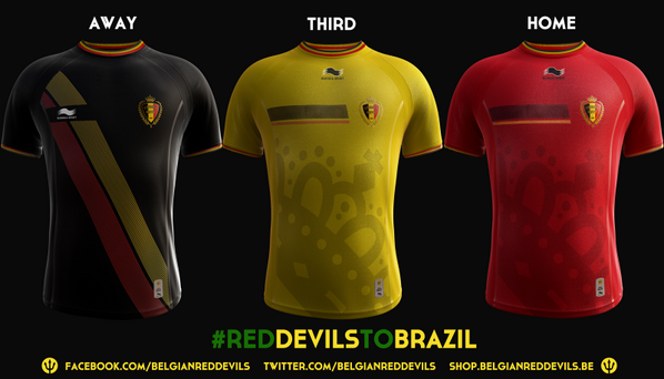 The big revelation! Our shirts for the World Cup! Who likes them? ;-) youtu.be/Mtdo-ZlU9gU #reddevilstobrazil