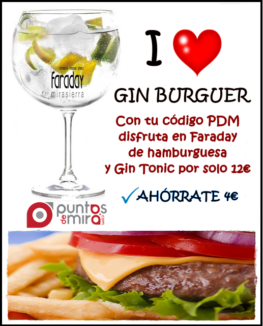 puntosdemira's tweet photo. #juernes #hamburguesa #gintonic #mirasierra en @FaradayMadrid @iloveginburguer y disfruta en pareja, familia o amigos http://t.co/1pNKFyqmz0