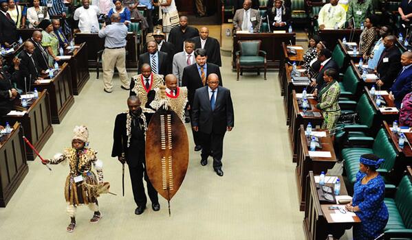 President Jacob Zuma officially opens the National House of Traditional Leaders at the Old Assembly Cape Town. GCIS