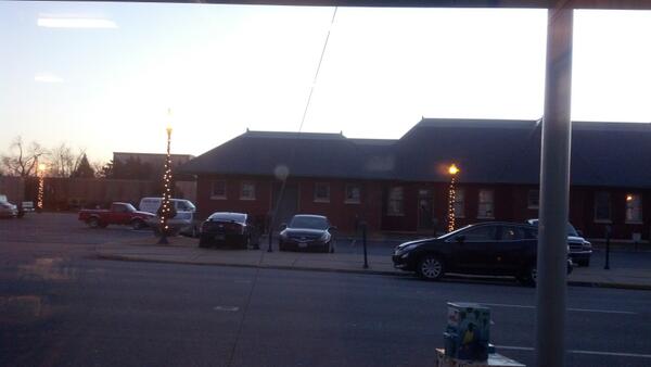 A Carbondale sunrise from Mary Lou's prior to CCHS FCA this morning. #devotionalreading #biscuitsandgravy