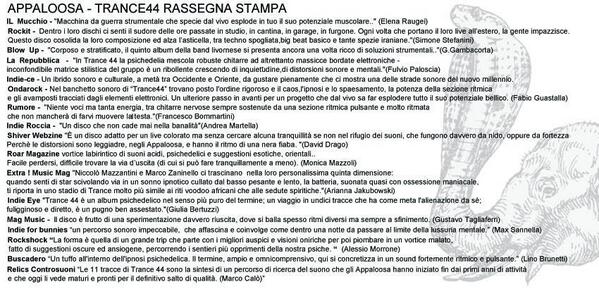 TRANCE 44 RASSEGNA STAMPA---->