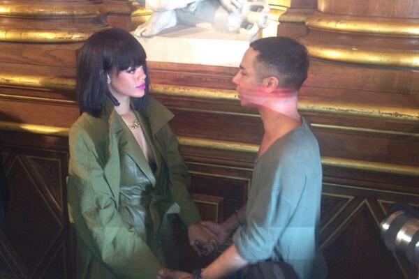 Styleamor's tweet image. Rihanna is @Balmain people RT@AP_Fashion: #Rihanna makes appearance at Balmain... hoping to launch label:  #fashion