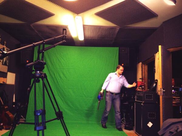 TrueViewIRL's tweet image. This is where all the magic happens - green screen production. #YouTube #advertising