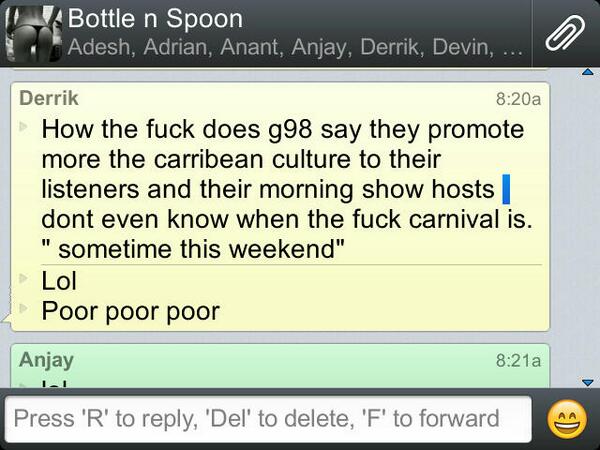 kanhaiii's tweet photo. Is bad whn a native/english-cdn hockey player frm Sudbury point it out #tabanca #soca #carnival2k14 #carnival @g987FM http://t.co/bO9N0SVo9b