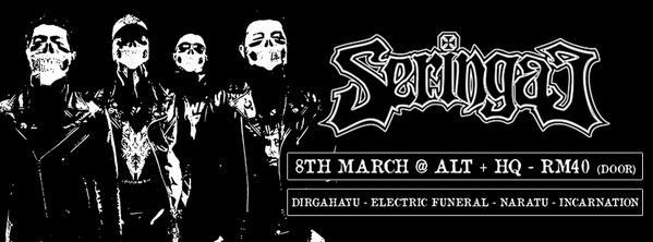 FrameworkRecs's tweet photo. Upcoming ! 
@Seringai live in KL 

Date:8/march/14

@naratukd 
@incarnationcrew 
Electric Funeral 
Dirgahayu http://t.co/6g8H2vS7QM