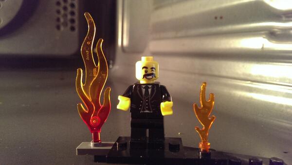 HornimanMuseum's tweet image. A terrific tribute to our #ExtremeCurator from @TinctureOfMuse MT: #ExtremeLegoCurator #Dry (He is in the oven)