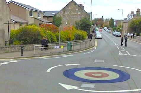 Roundabout near Kinross CC in Scotland! #curling