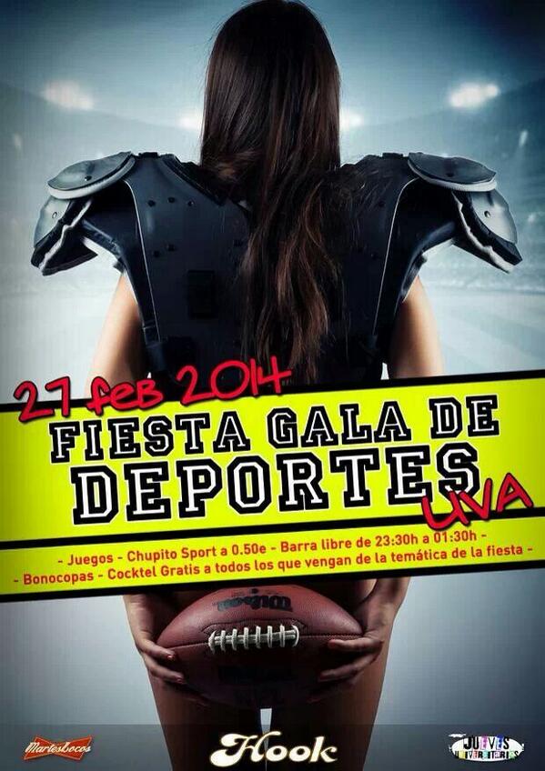 HOOKsegovia's tweet photo. Esta noche fiesta de la Gala de los deportes UVa !! (+infor cartel) http://t.co/efjsb5tFdy