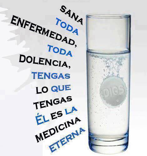 SANSOONESA's tweet photo. #DIOS sana toda enfermedad, toda dolencia, tengas lo que tengas, EL es la medicina eterna. #VidaSana #AMOR http://t.co/GQUXSQaPvP