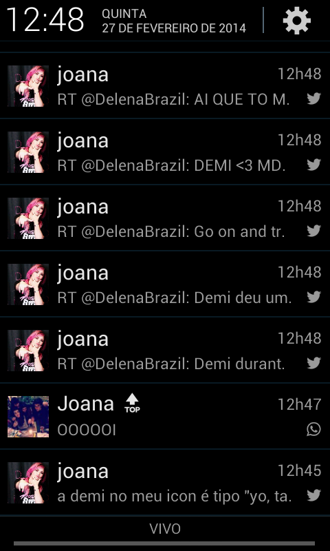 surubaddlo's tweet photo. Ai vc liga o celular e ... http://t.co/bDtL2NdcxU