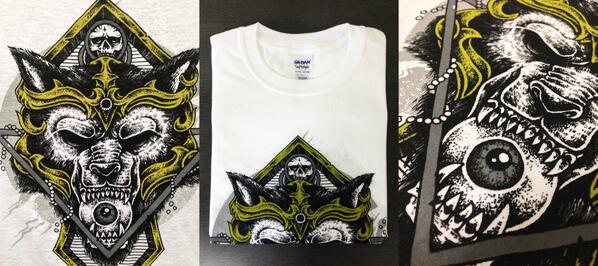 floodprintltd's tweet photo. More sample tees available, only £5 each plus P&amp;P. 4 colour print on white Gildan soft style tees. DM for info... http://t.co/SA0tVO5dCW