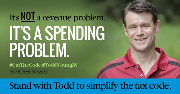 ToddYoungIN's tweet image. Overhauling the tax code means less burdens and more money in the pockets of hard working Americans. #CutTheCode