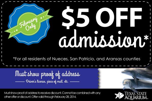 TXStateAquarium's tweet photo. Time is running out!  Take advantage of this great deal while you still can! #vivacc http://t.co/zIaRN2zoYl