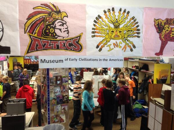 More fourth graders touring the museum.