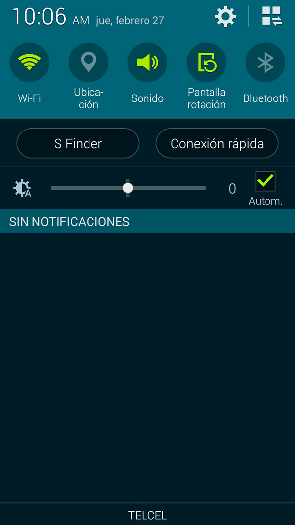 AndroidTechCam's tweet image. La nueva barra de notificaciones en el Galaxy S5