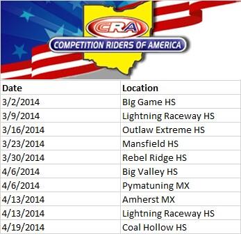 OhioOffroad's tweet photo. Those of you looking for your fix of #CRA racing, here is a few upcoming events! http://t.co/UXJGm04xKJ