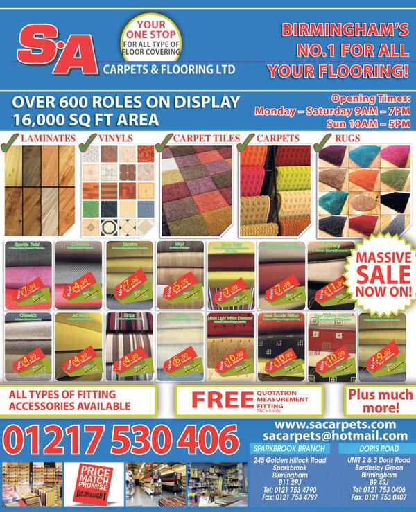 Bargain_Pages's tweet image. For all your flooring requirments check out #SAcarpetsandflooring or grab a copy of Friday&apos;s #Bargainpages