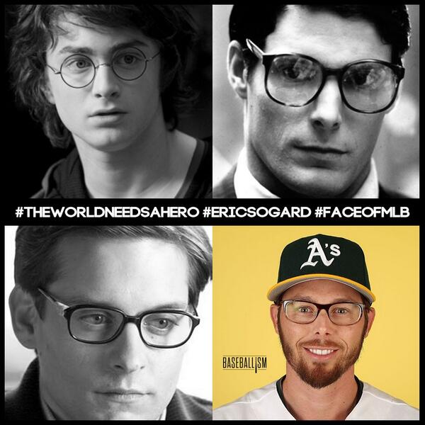 Because the world needs a hero. #EricSogard #FaceofMLB...