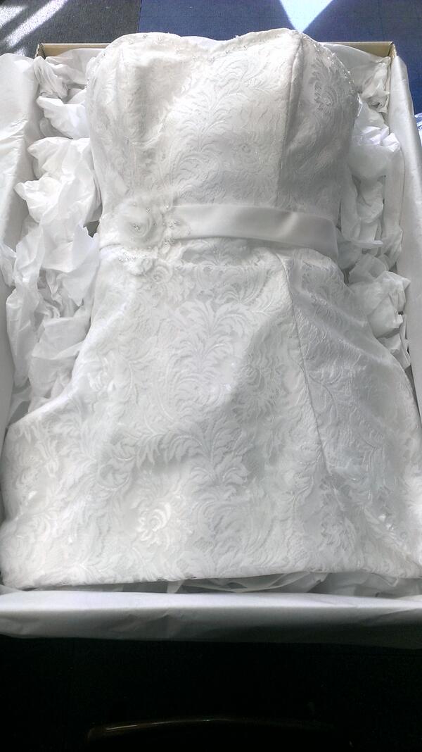 Elegant <a href="/BalbierBrides/">Charlotte Balbier</a> dress #cleaned and boxed for #local client. Ready for delivery.  farrallcleaners.co.uk