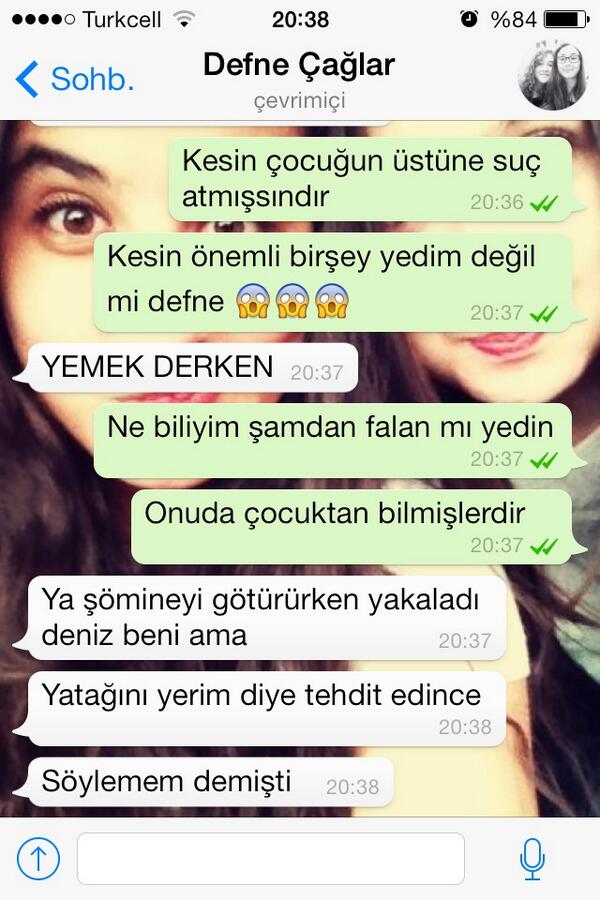 Konu yemek olunca defneden korkuyorum @defnecglr