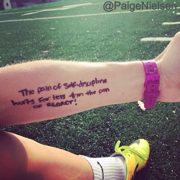 CarolinaSoccer_'s tweet photo. The pain of self-discipline... http://t.co/C5nqZn7Bek
