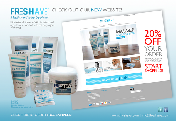 freshave's tweet image. 20% OFF your order! Take advantage and order now! freshave.com/collections/sh…