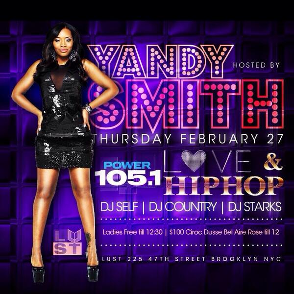 RT <a href="/LUSTNY_/">LUST</a>: TONIGHT #LustThursday we have #LHHNY very own <a href="/yandysmith/">Yandy Smith</a> music by <a href="/djself/">Self</a> 🎵