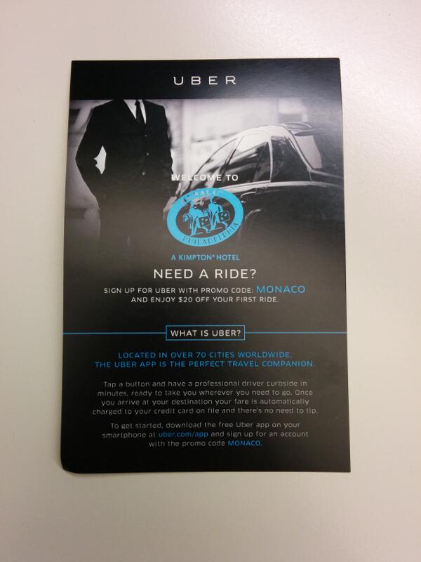 Paul Brady on Twitter: "Here's the Uber promo flyer from ...