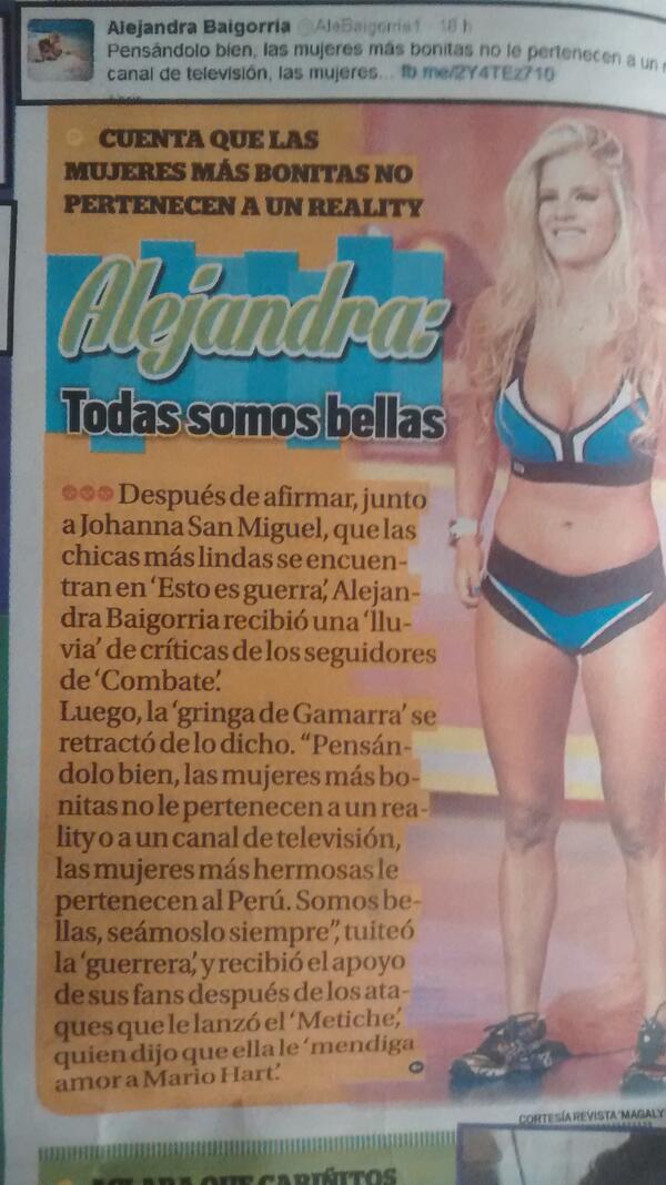 FcoAlejandraB's tweet photo. Me encanta su forma de ser de @AleBaigorria1 http://t.co/BO5Y8xAasp