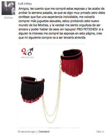 Fetiches_69's tweet photo. Miren lo que encontramos en una de nuestras páginas, orgullosamente fetichista #truestory #handcuffs #product http://t.co/GVdt1Q5Eoh