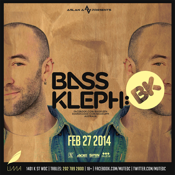 MUTEdc's tweet image. TONIGHT! Australian beatmaster @basskleph. Tickets: bit.ly/1htqOkx